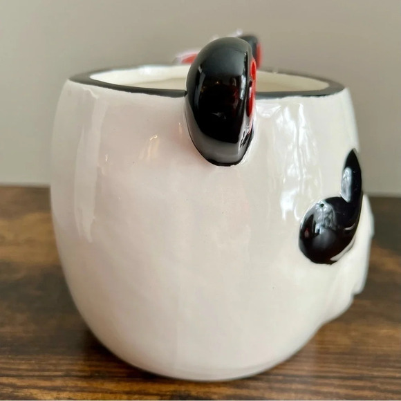 Sheffield Home| Panda Handcrafted Ceramic Hand Painted Mug Red White Black NEW - Picture 2 of 7